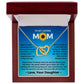 You Mean The World To Me - Interlocking Hearts Necklace For Mom