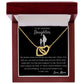 When I First Held You - Interlocking Hearts Necklace For Daughter