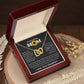 You Mean The World To Me - Interlocking Hearts Necklace For Mom