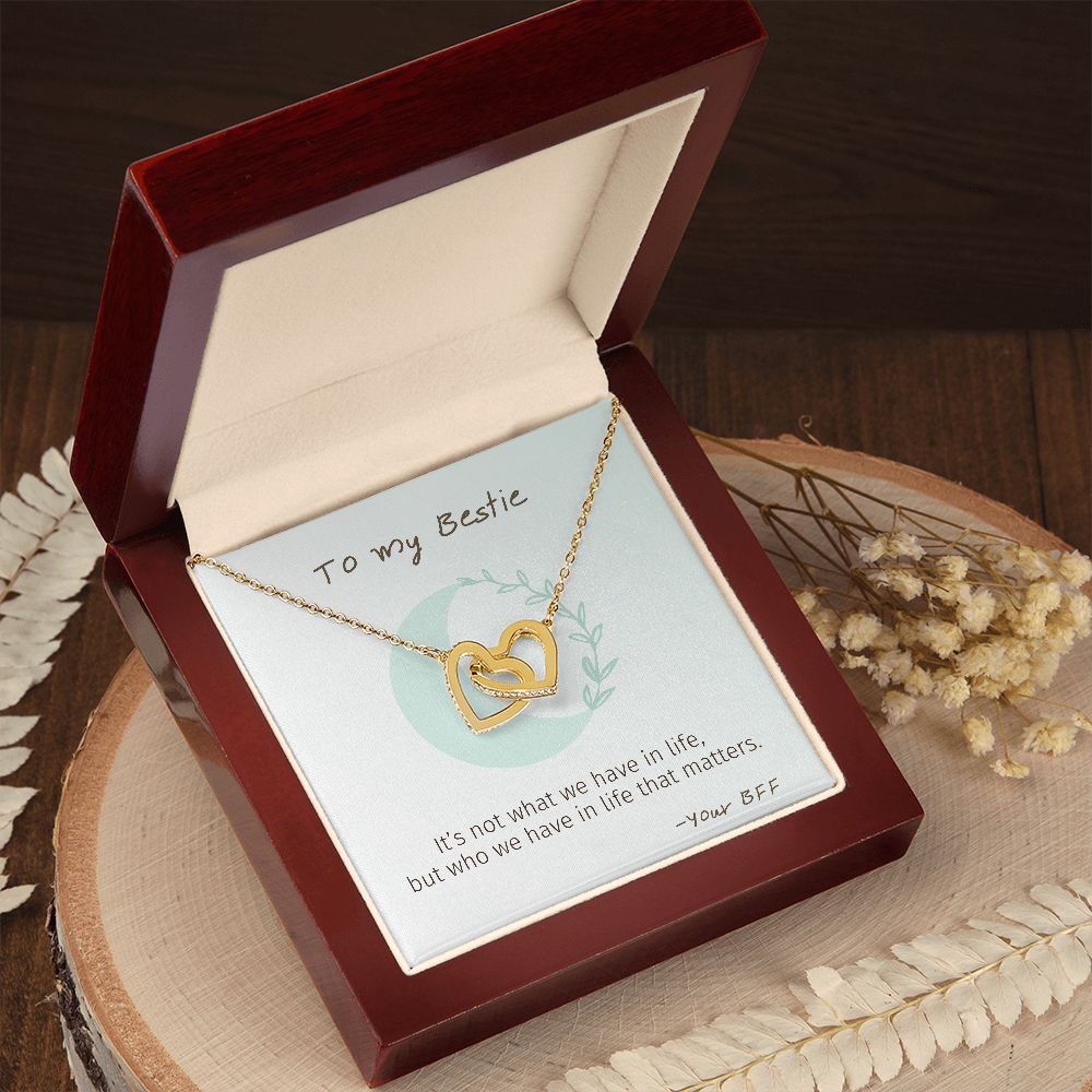 You Matter - Interlocking Hearts Necklace For Best Friend