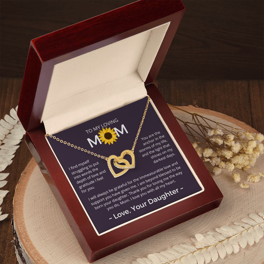I Am Beyond Blessed - Interlocking Hearts Necklace For Mom