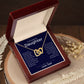 Always A Part Of Each Other - Interlocking Hearts Necklace For Daughter