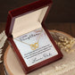Keep Me In Your Heart - Interlocking Hearts Necklace For Daughter
