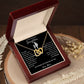 Be Fearless - Interlocking Hearts Necklace For Daughter