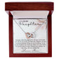 Pages Of My Life - Interlocking Hearts Necklace For Daughter