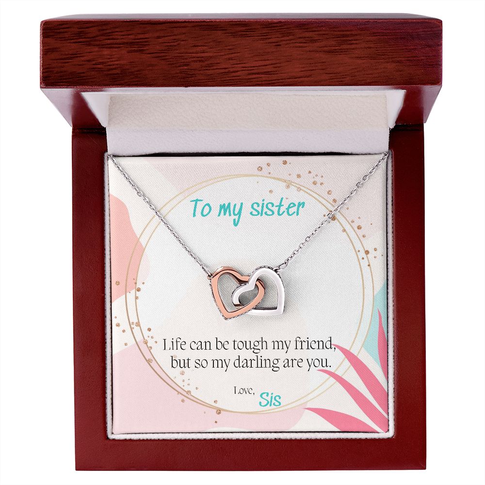 You Are Tough - Interlocking Hearts Necklace