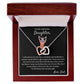 My Baby Girl - Interlocking Hearts Necklace For Daughter