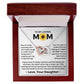 You Mean The World To Me - Interlocking Hearts Necklace For Mom