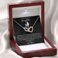 One Of The Most Beautiful Chapters - Interlocking Hearts Necklace For Daughter