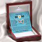 You Mean The World To Me - Interlocking Hearts Necklace For Mom