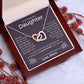 My Last Breath - Interlocking Hearts Necklace For Daughter