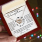 Pages Of My Life - Interlocking Hearts Necklace For Daughter
