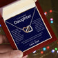 So Proud Of You - Interlocking Hearts Necklace For Daughter