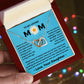 You Mean The World To Me - Interlocking Hearts Necklace For Mom