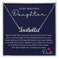 Right Beside You - Custom Name Necklace For Daughter