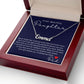Right Beside You - Custom Name Necklace For Daughter