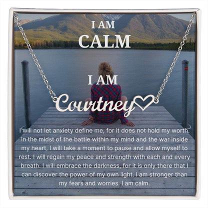 I Am Calm Identity Necklace