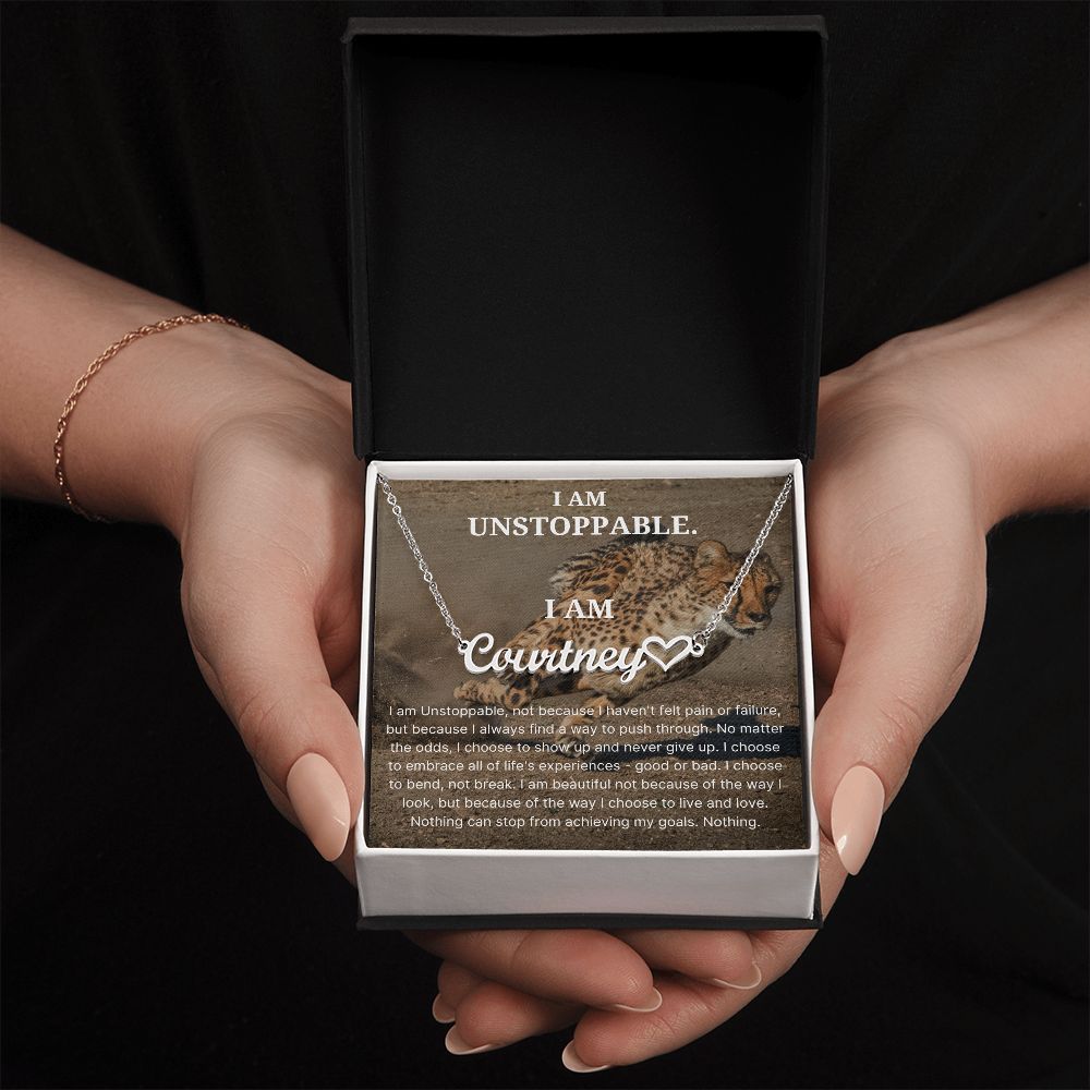 I Am Unstoppable Identity Necklace