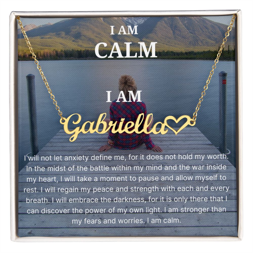 I Am Calm Identity Necklace