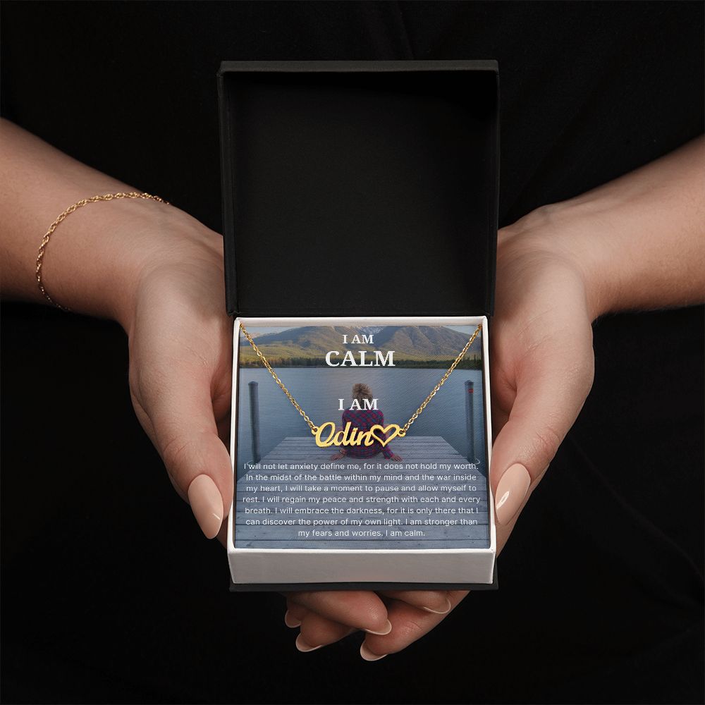 I Am Calm Identity Necklace