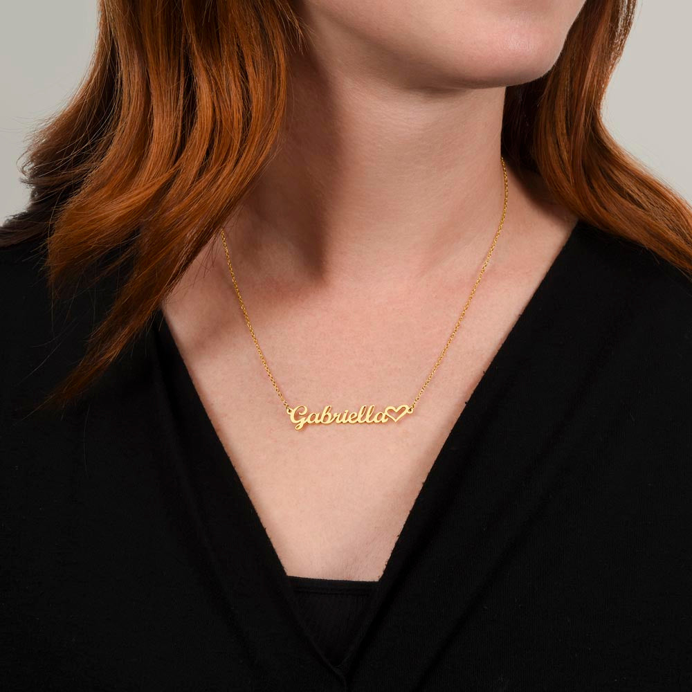Show Up And Never Give Up Identity Necklace