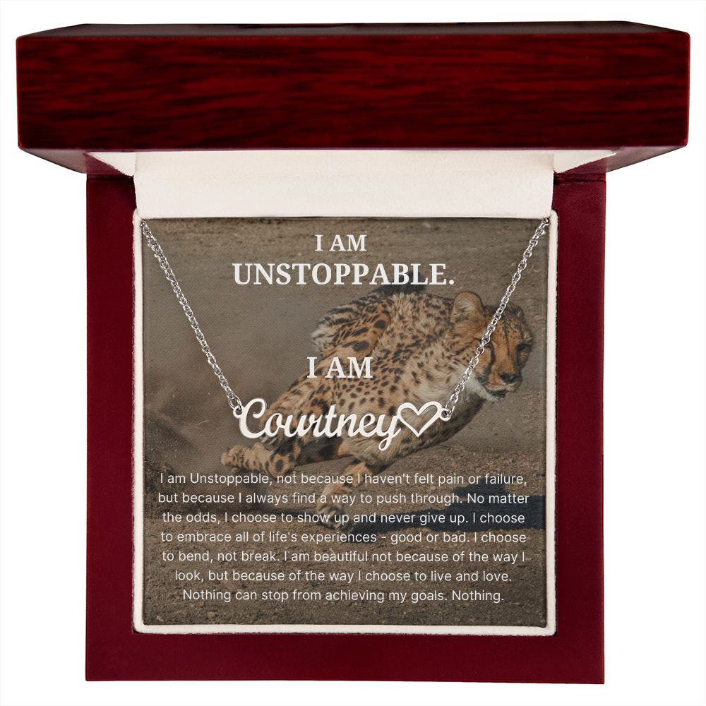 I Am Unstoppable Identity Necklace