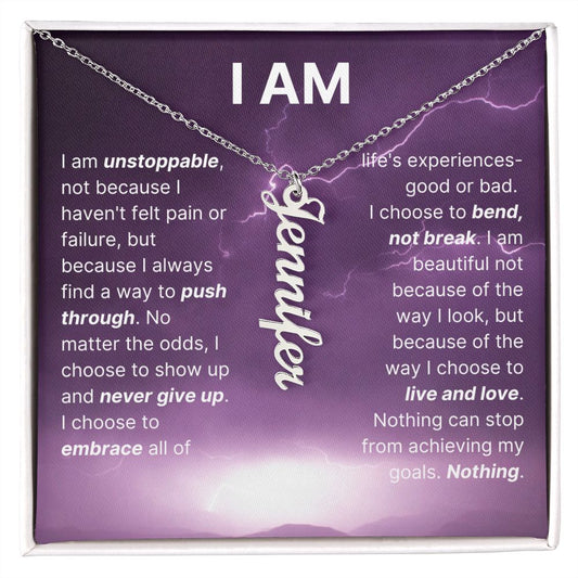 The "I Am" Necklace - I Am Unstoppable