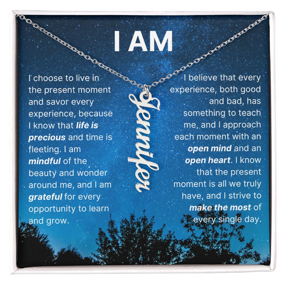 The "I Am" Necklace - Grateful Heart