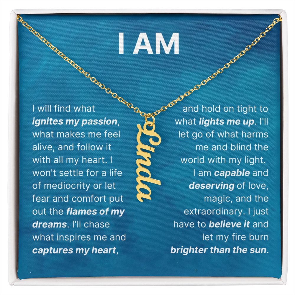 The "I Am" Inspirational Necklace For Daughter