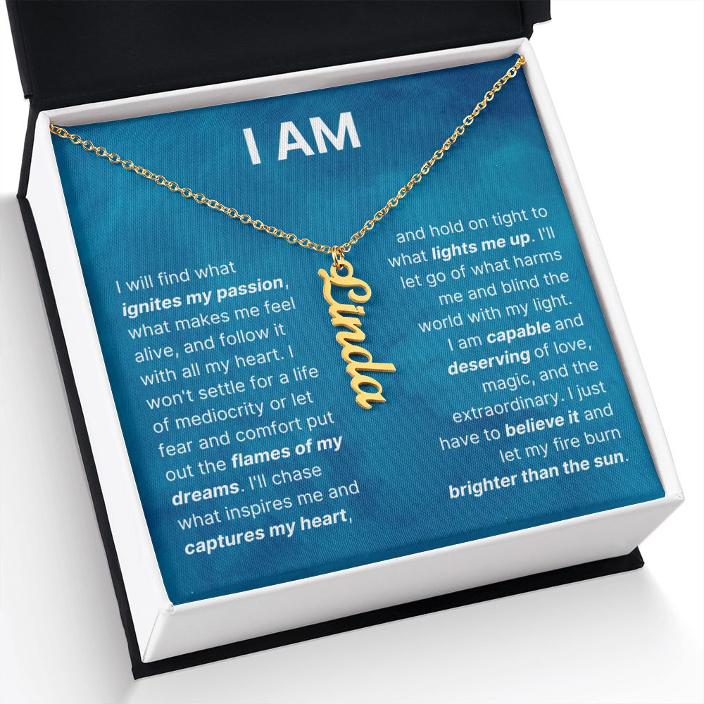 The "I Am" Inspirational Necklace For Daughter