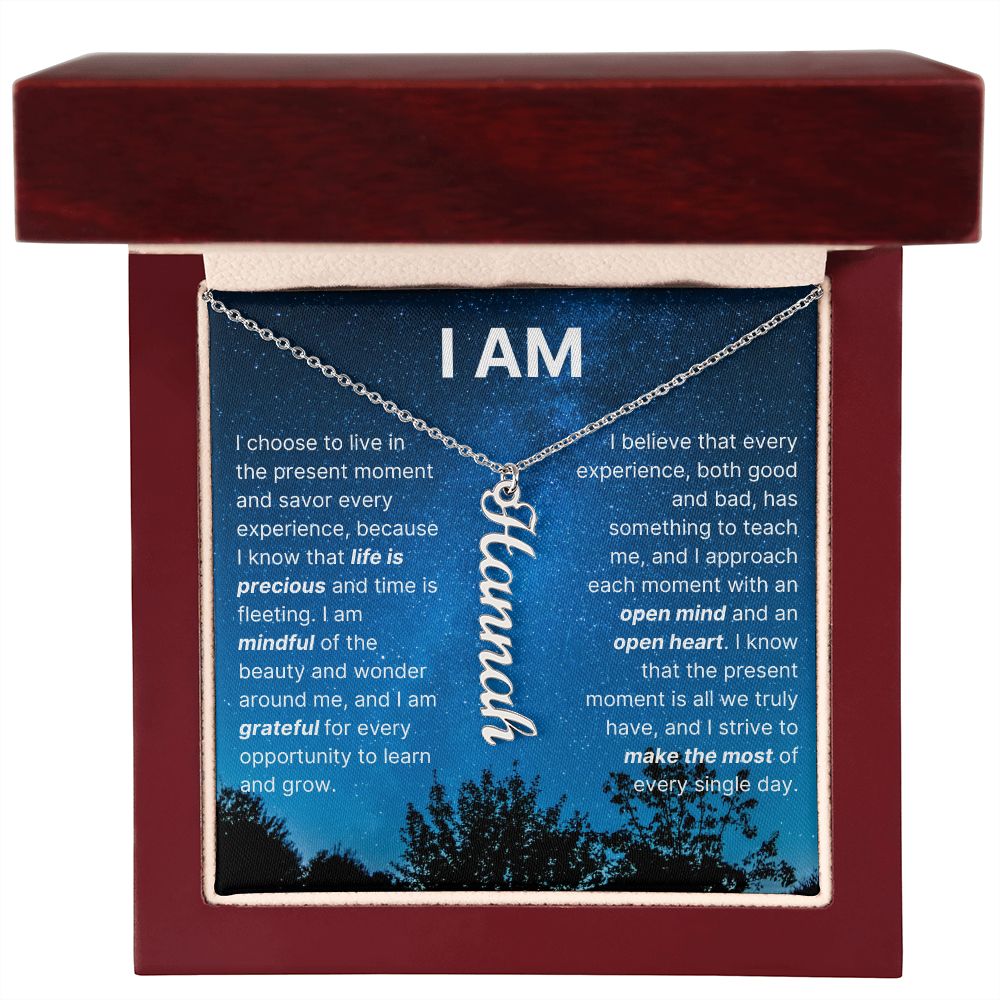 The "I Am" Necklace - Grateful Heart