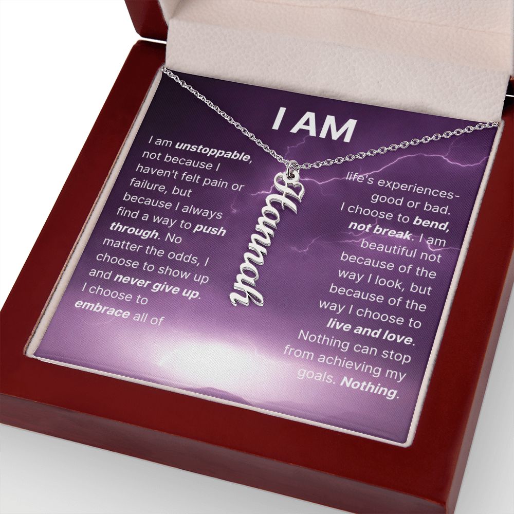 The "I Am" Necklace - I Am Unstoppable
