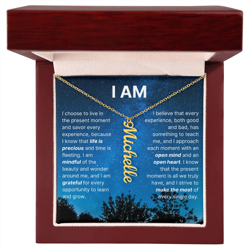 The "I Am" Necklace - Grateful Heart