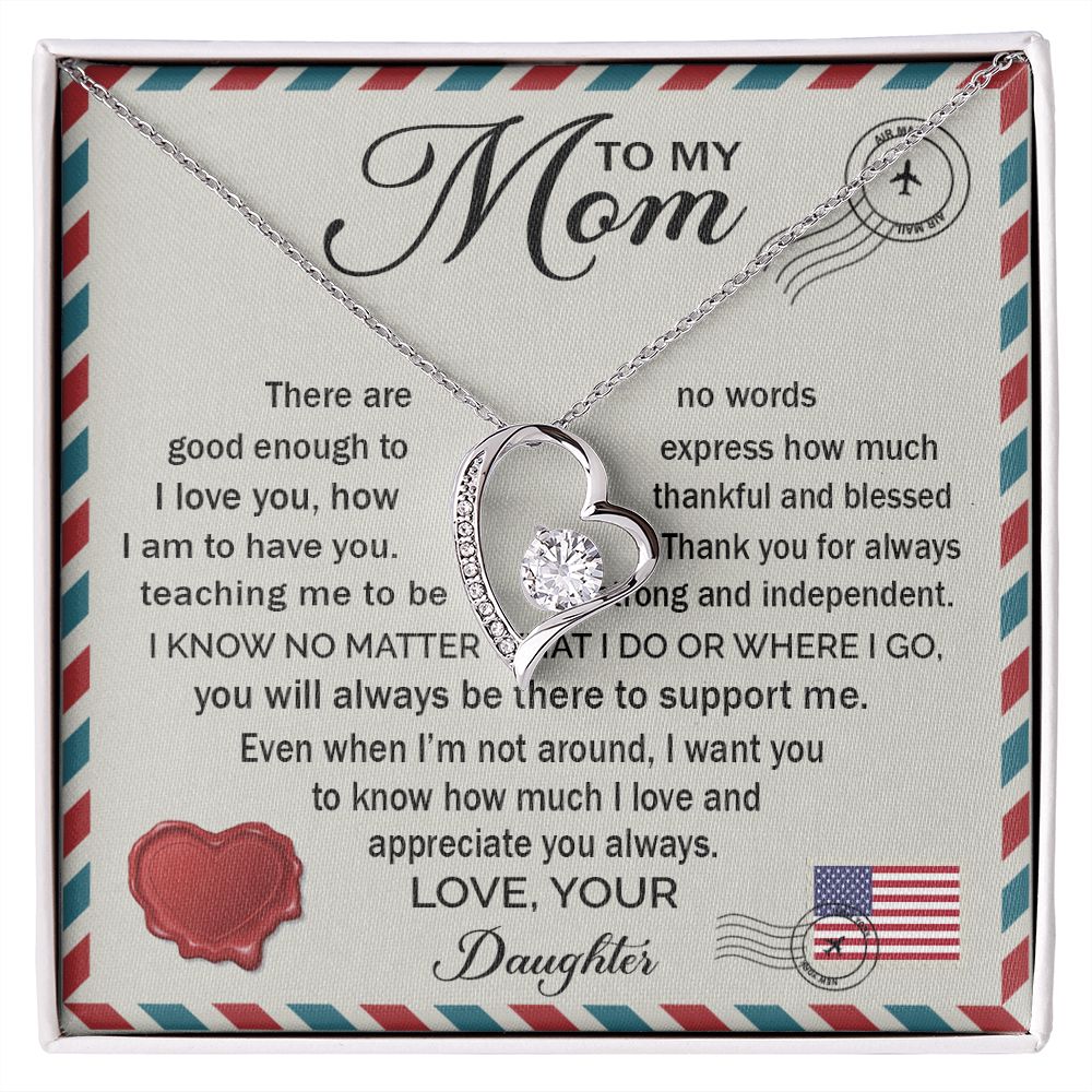 Love And Appreciate You Always - Forever Love Necklace For Mom
