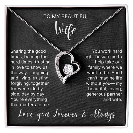 Trust In Love To Show Us The Way - Forever Love Necklace For Wife