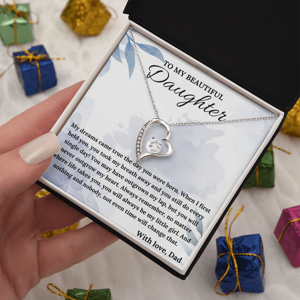 Always Be My Little Girl - Forever Love Necklace For Daughter