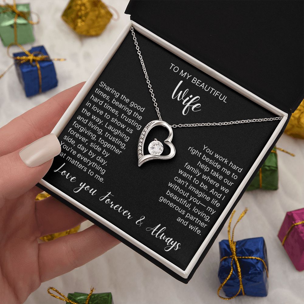 Trust In Love To Show Us The Way - Forever Love Necklace For Wife