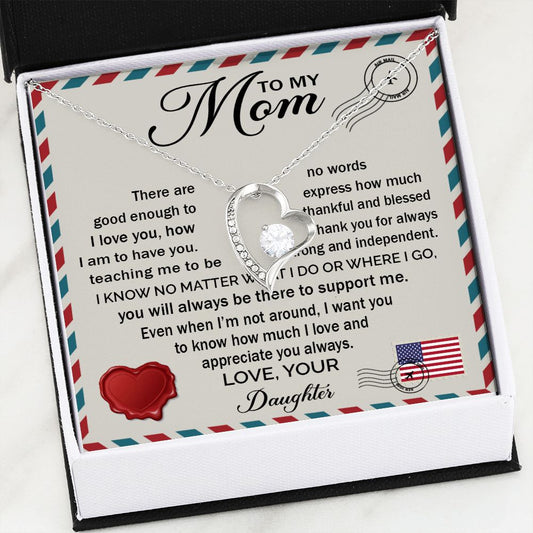 Love And Appreciate You Always - Forever Love Necklace For Mom