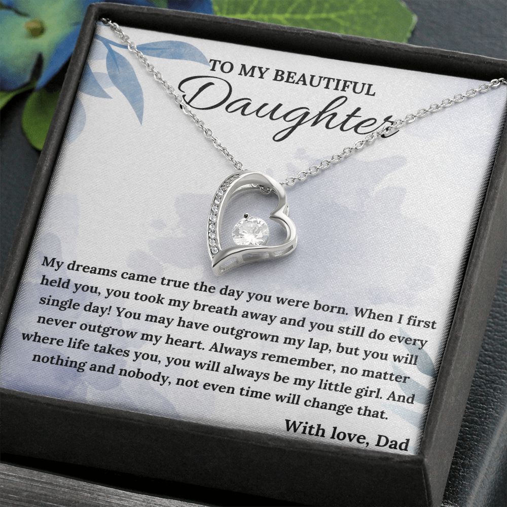 Always Be My Little Girl - Forever Love Necklace For Daughter