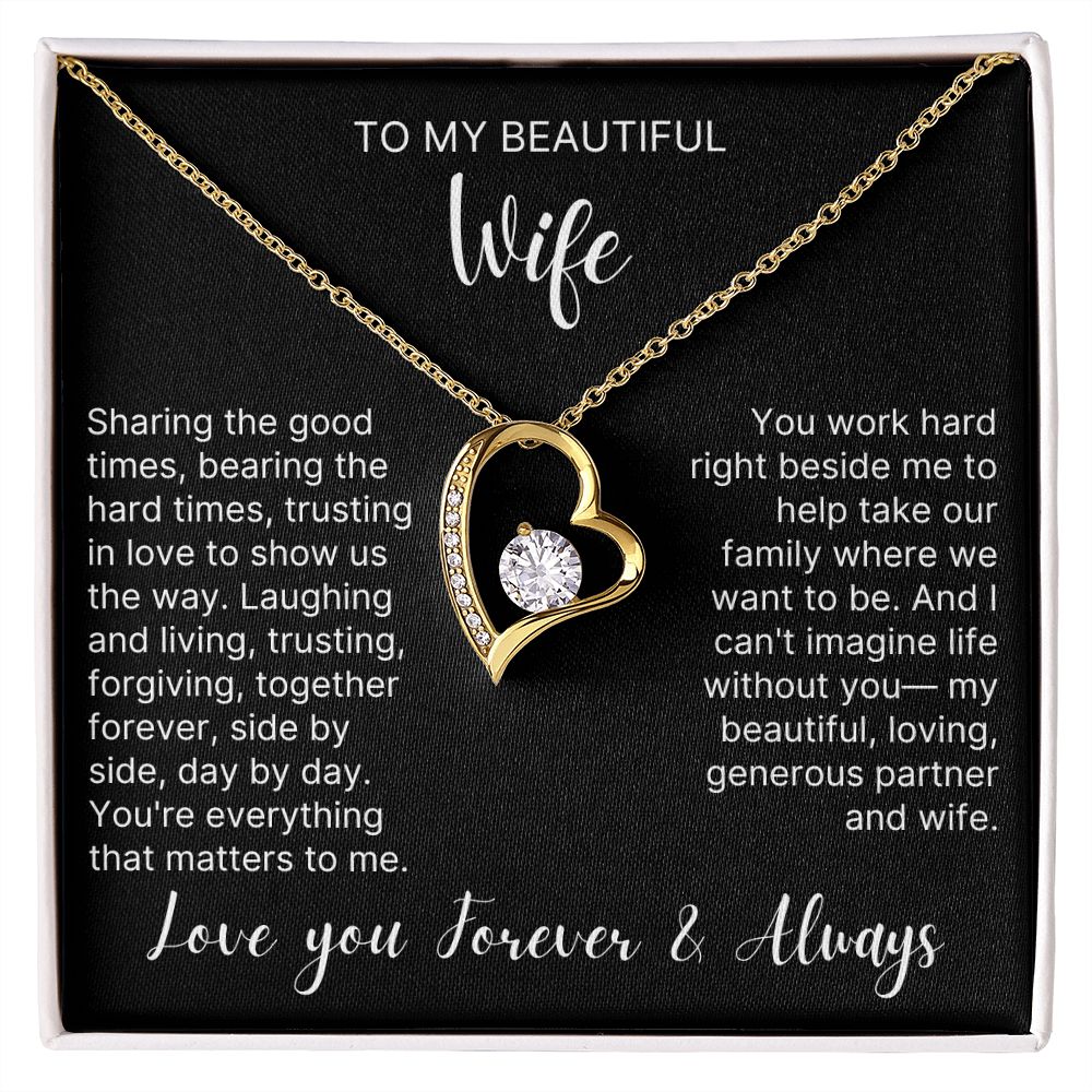 Trust In Love To Show Us The Way - Forever Love Necklace For Wife