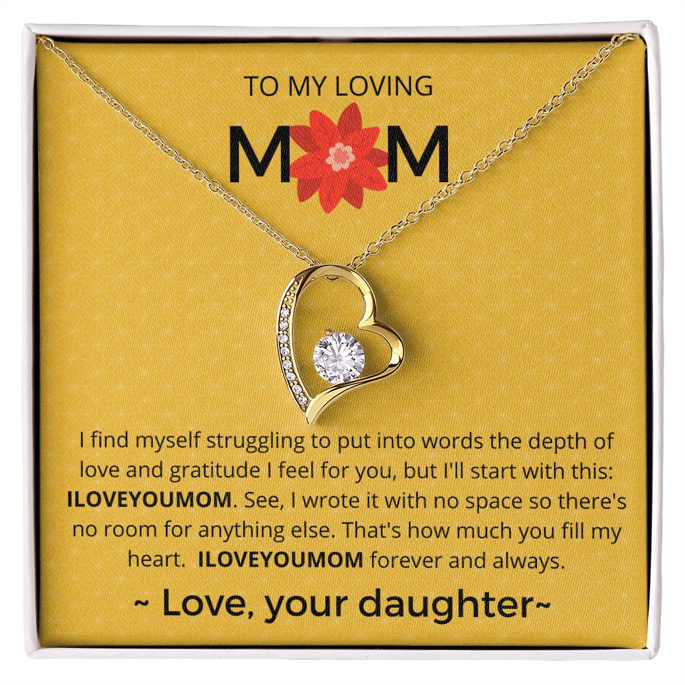 ILOVEYOUMOM - Forever Love Necklace For Mom
