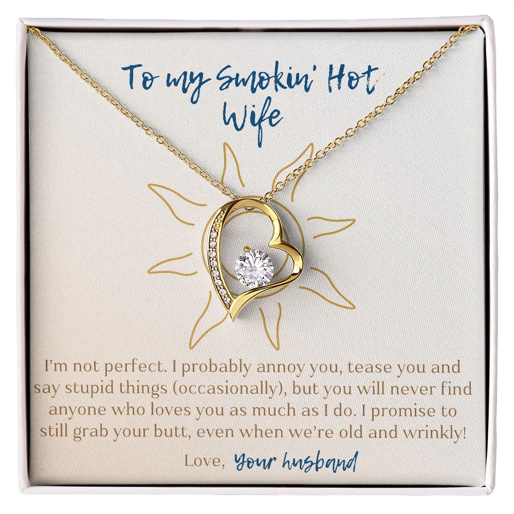 I'm Not Perfect - Forever Love Necklace For Wife