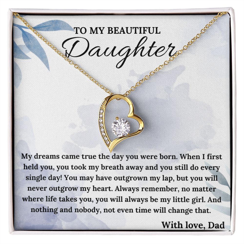 Always Be My Little Girl - Forever Love Necklace For Daughter