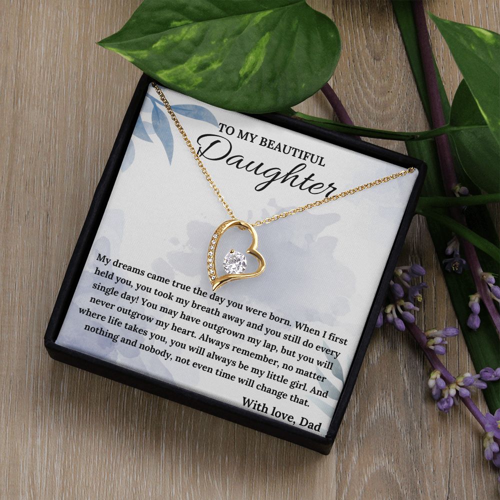 Always Be My Little Girl - Forever Love Necklace For Daughter