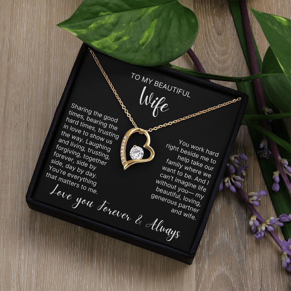 Trust In Love To Show Us The Way - Forever Love Necklace For Wife