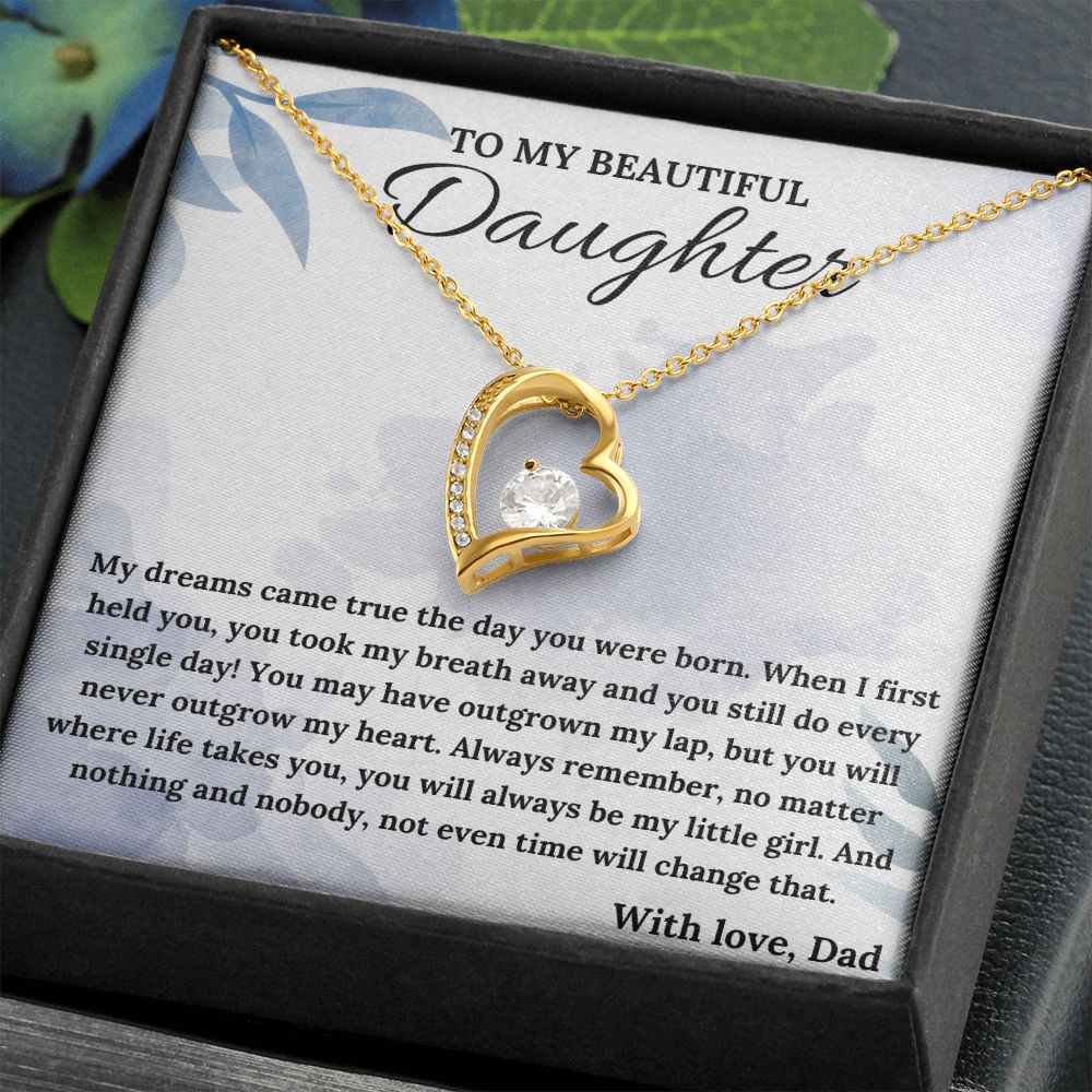 Always Be My Little Girl - Forever Love Necklace For Daughter