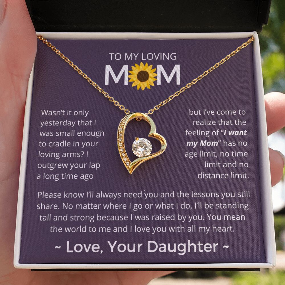 You Mean The World To Me - Forever Love Necklace For Mom