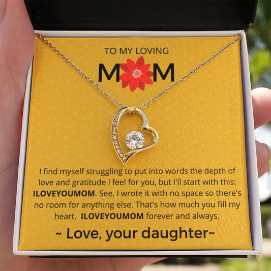 ILOVEYOUMOM - Forever Love Necklace For Mom