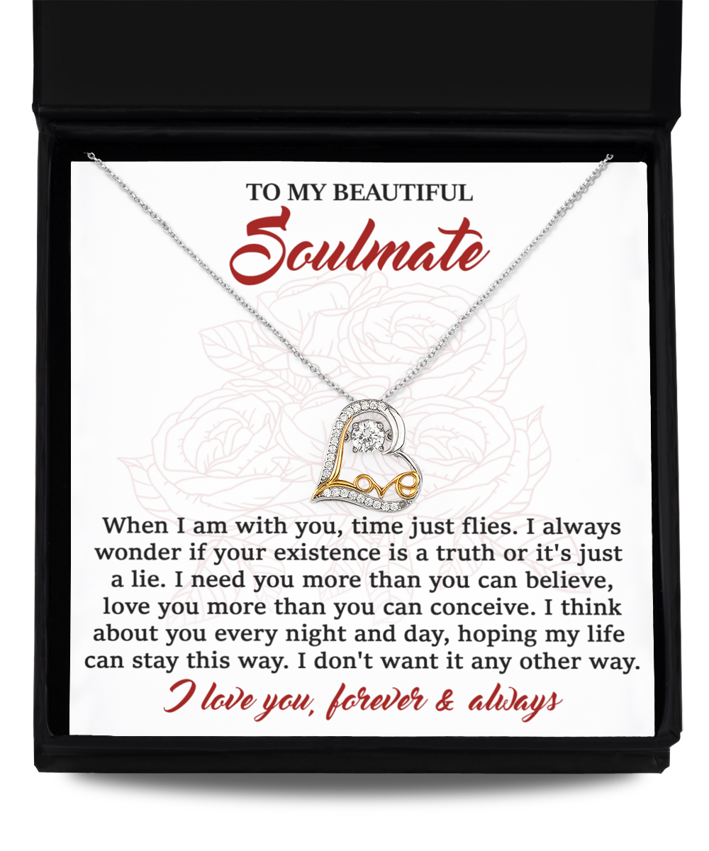 Don't Want It Any Other Way - Love Dancing Necklace For Soulmate