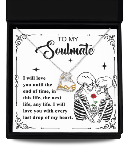 End Of Time - Halloween Love Dancing Necklace For Soulmate